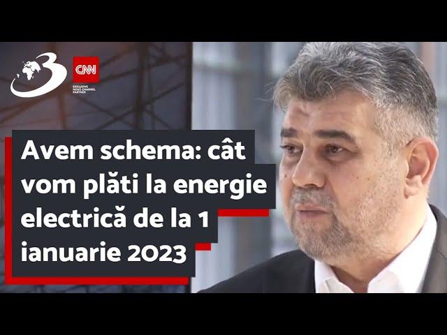 Avem schema: cât vom plăti la energie electrică de la 1 ianuarie 2023