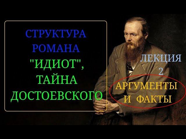 Часть 2. Ф.М.  Достоевский и роман "Идиот", структура романа "Идиот". Тайна Достоевского. Новое.
