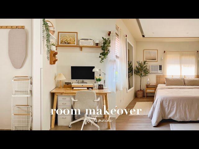 Cozy Room Makeover Philippines  | Minimalist & Pinterest inspired  | Desk setup 🪑