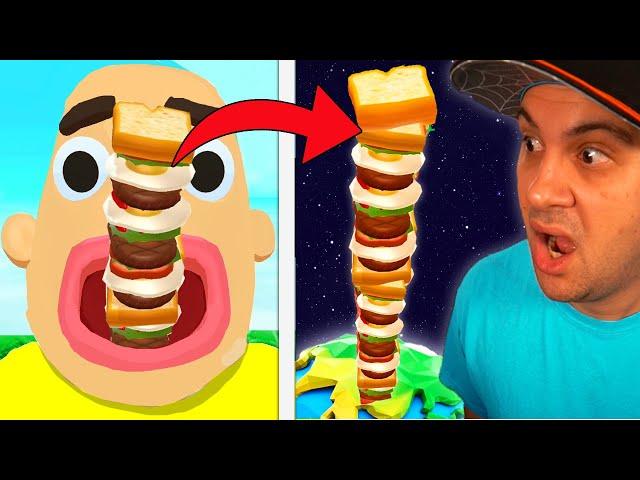 Eating A WORLD RECORD 1,000,000 LAYER Sandwich! | Sandwich Runner