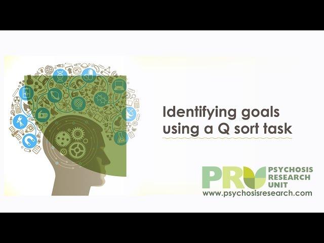 CBT for Psychosis: Identifying goals using a Q-Sort task