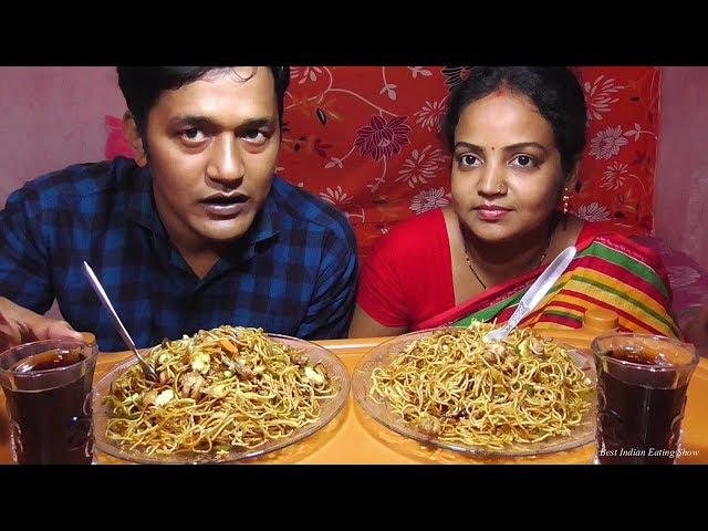 Egg Chicken Chowmein Eating Challenge - Best Indian Eating Show