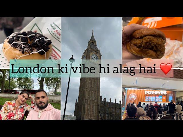 London ki Walk aur Khana | Chalte Chalte  Zakhmi Hogae | Popeyes first review | Best chicken Burger