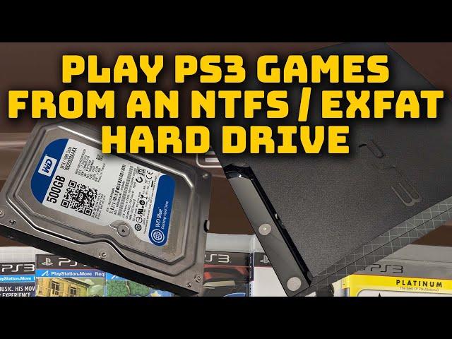 Run PlayStation 3 games directly from an external hard drive - NTFS / exFAT / ext2/3/4