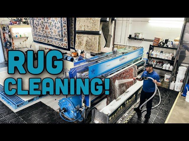 Our Rug Cleaning Plant! Satisfying cleaning