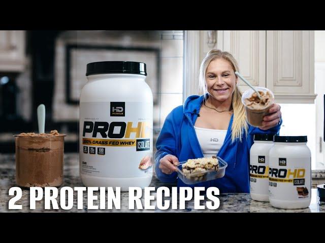 MY 2 FAVOURITE RECIPE WITH PRO HD | protein ice cream + protein ice cream sandwich