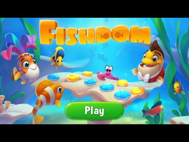 Mobile Game : Fishdom Lv10-25 , 46 mins Gameplay