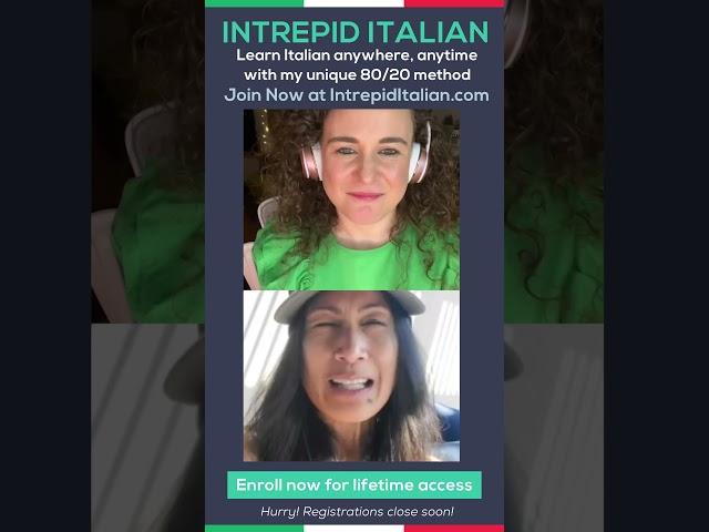 JOIN INTREPID ITALIAN  Registrations NOW OPEN IntrepidItalian.com (Sheila's Testimonial)