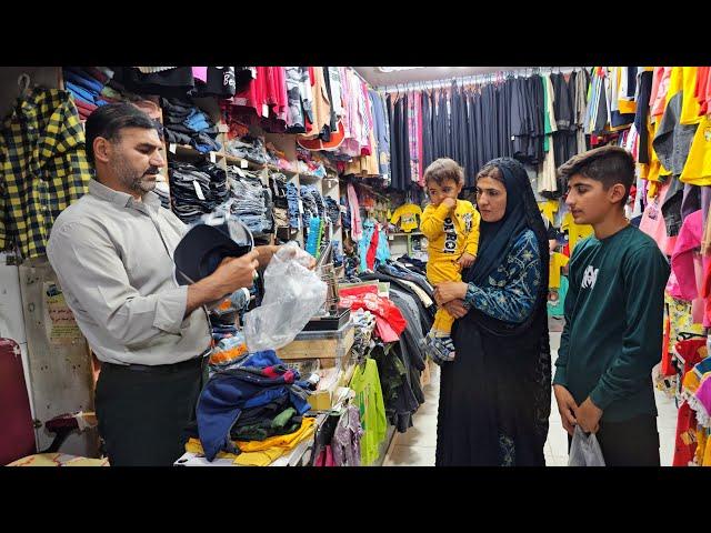 What brought the nomadic family from the mountains to the market?