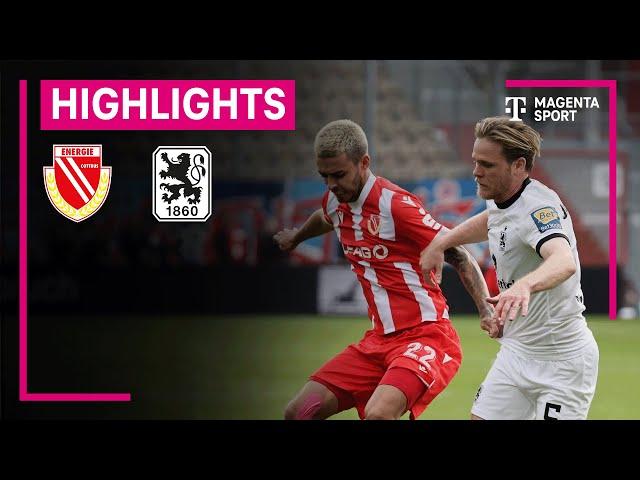 Energie Cottbus - TSV 1860 München | Highlights 3. Liga | MAGENTA SPORT