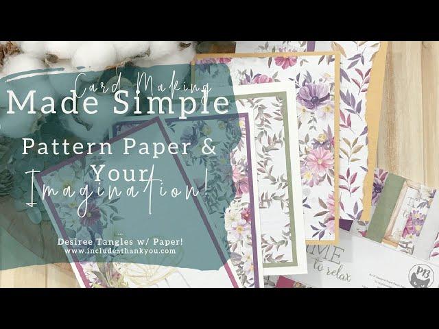 Card Making made Simply! | P13 6x6 Paper Pad | Time to Relax | Card Making Made Simple Tutorial