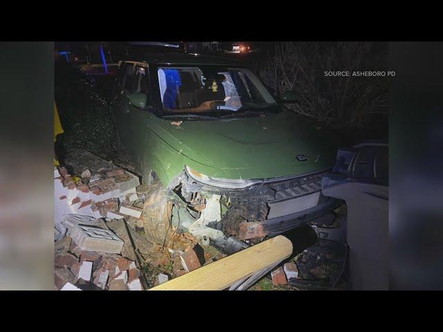 Asheboro building damaged after impaired driver slams into it