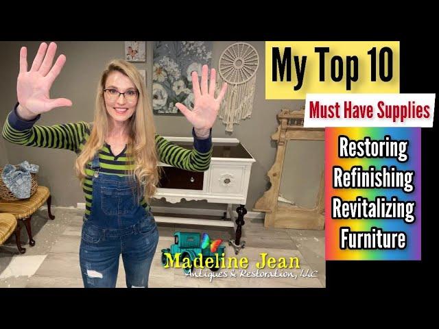 Refinishing Furniture for Beginners | Top 10 Must Have Supplies