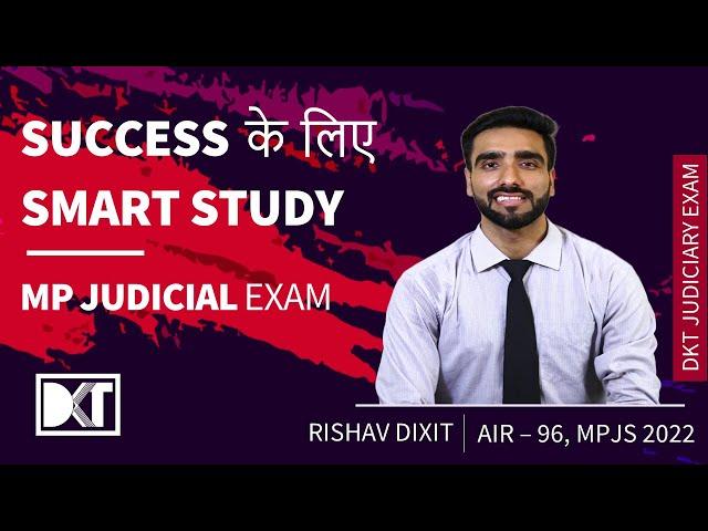 MP Judicial Service Exam 2022 | How To Crack MPJSE in First Attempt | By Rishav Dixit, Rank 96