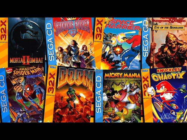 Top 75 best Sega CD & 32X games in chronological order. 1992 - 1996