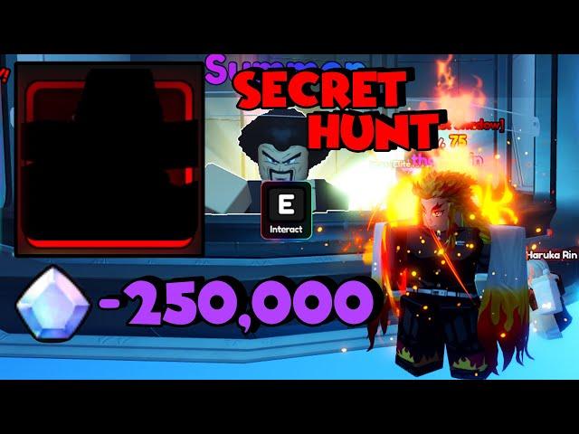 I Grinded and spent over 250k Gems Hunting For the Secret  (Anime Vanguards)