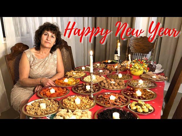 Armenian New Year's Eve Party - Desserts & Dried Fruits Table