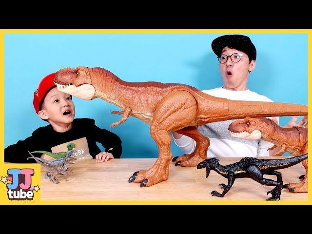 공룡 상황극 모아보기 티라노 알 쥬라기 월드 뼈다귀 공룡이 살아났어요 Jurassic Dinosaurs Nursery Rhymes for kids[제이제이 튜브-JJ tube]