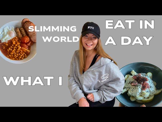 What I eat in a day following slimming world to lose weight & charity shop haul