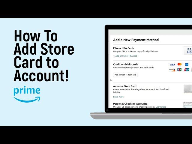 How to Add Amazon Prime Store Card to Account 2024 [easy]