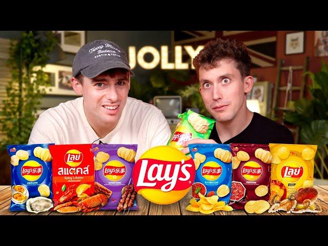 Trying the World's WEIRDEST Chip Flavours!!