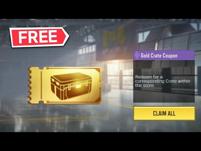 CLAIM FREE 5 GOLD CRATE COUPONS + 18 CASTE IN BLOOD CRATES