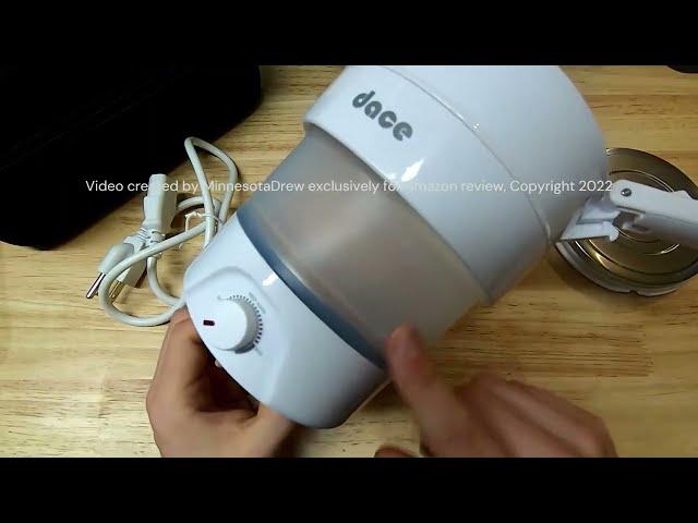 Portable Foldable Electric Travel Kettle with Two Folding Cups and Bowls Review, Excellent kit