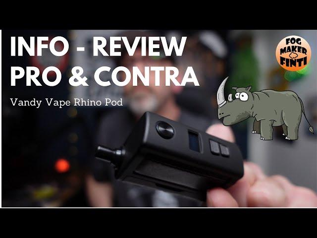 Vandy Vape Rhino Pod Kit | Umsteiger Pod System | Info Review E Zigarette