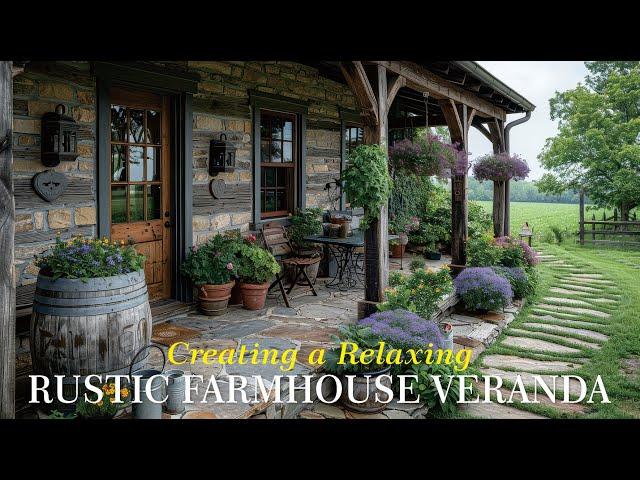 Charming Rustic Farmhouse Veranda Design Ideas