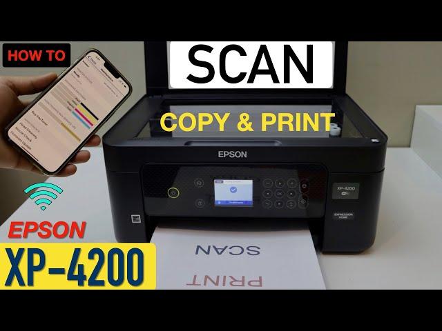 Epson XP 4200 Copy, Wireless Scanning & Printing Tutorial.