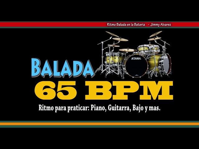 Ritmo Balada 002 - 65 bpm ritmo en la bateria -