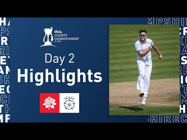 Dawson In Control With Century & Four-For | Lancashire v Hampshire - Vitality CC, Day Two Highlights