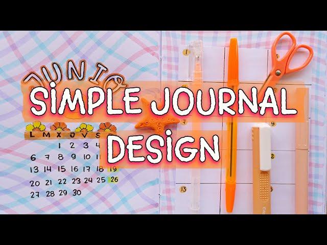 SIMPLE and EASY BULLET JOURNAL DESIGN for BEGINNERS and STUDENTS  BUJO DECORATION IDEAS