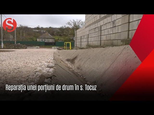 Reparația unei porțiuni de drum în s. Tocuz