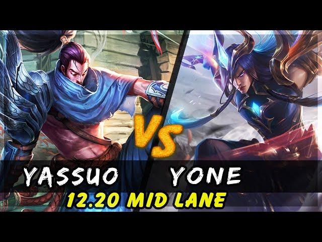 YASSUO - Yasuo vs Yone MID Patch 12.20 - Yasuo Gameplay