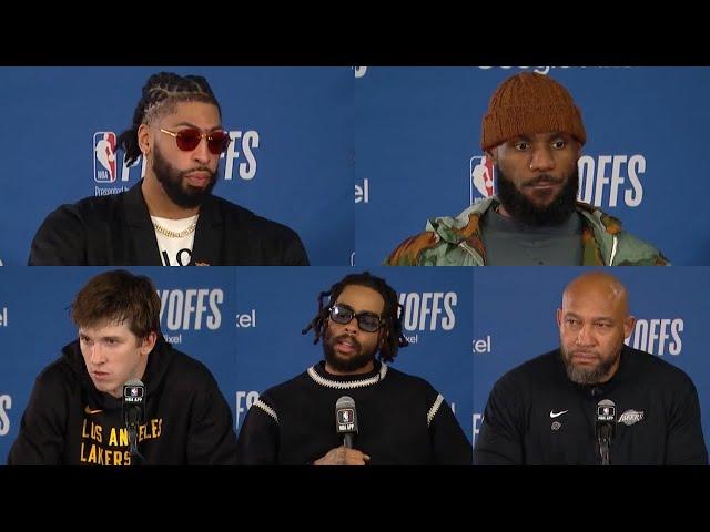 Lakers vs Nuggets R1G2 | Lakeshow Postgame Interviews x Highlights: AD, LeBron, DLo, AR & Darvin Ham