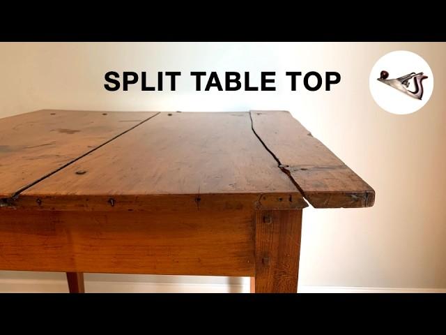 Repairing a Split Table Top on Antique Furniture, a Fixing Furniture Restoration