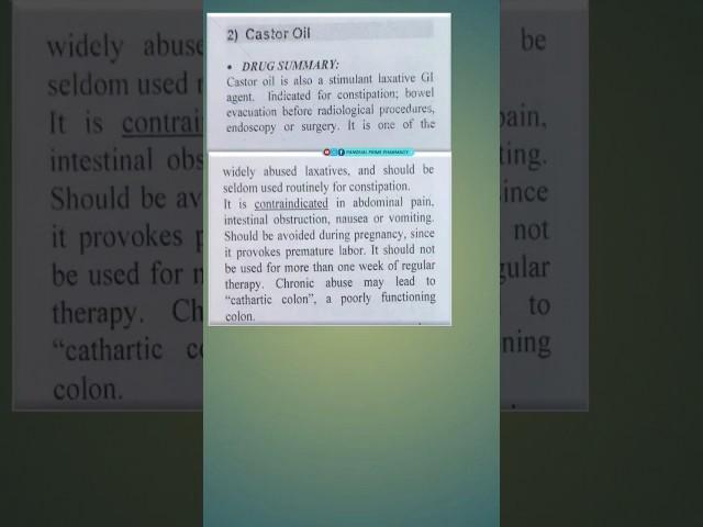 Caster oil , stimulant Laxative , GI agent #medicine #dose #pharmacology #mute_use_texttospeech