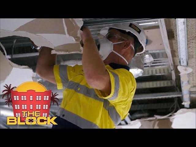 Keith and Dan tear down Hans' ceiling | The Block 2018