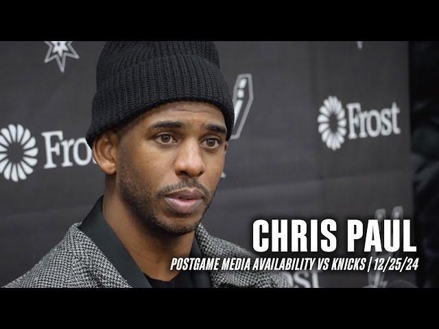 Chris Paul Postgame vs New York Knicks | 12.25.2024