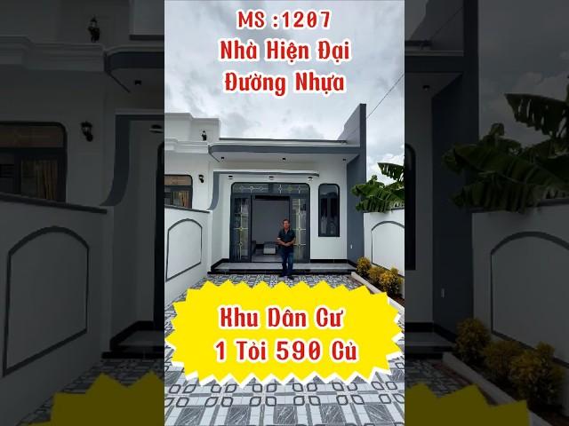 Nhà Đẹp Hiện Đại Dân Cư Đông Gần Chợ Gần Tòa Thánh Quá Rẻ 1207N -2 #nhà_đất_tây_ninh #nhadep