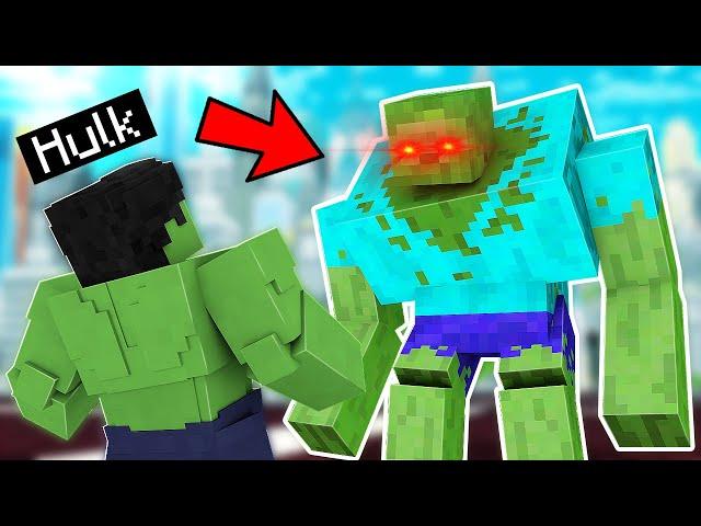 Hulk Vs Mutant Zombies In Minecraft...