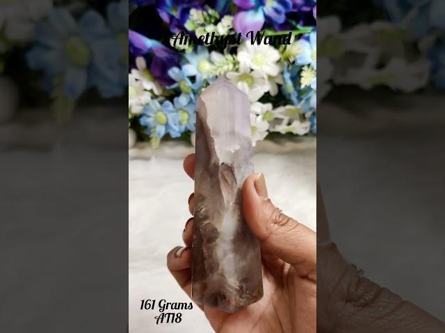 Bellarosa Gems | Natural Amethyst Wand | 161 Grams | Healing Crystals #agate #reikicrystalproducts