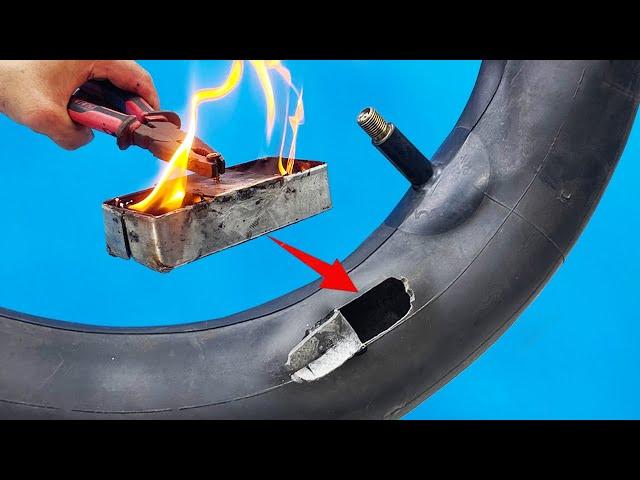 I never have to buy tire tubes again! This tire gluing technique will surprise you