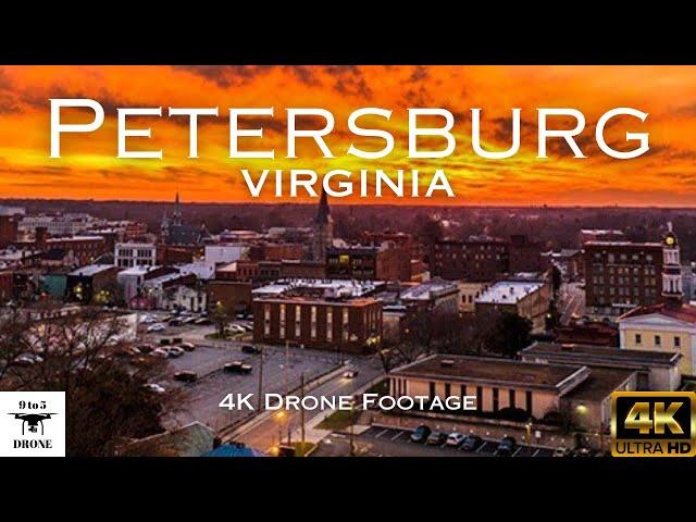 Petersburg, Virginia 4K Drone Footage | Downtown Petersburg