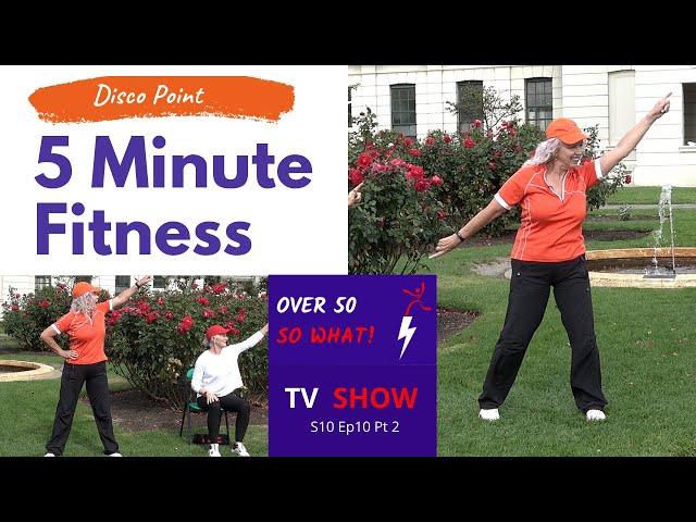 5 Minute Fitness – Disco Point – fun disco inspired fitness for over 50 ,over 60, seniors