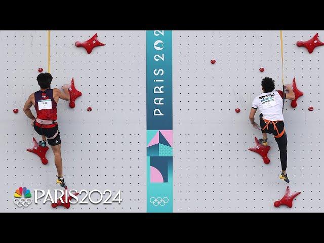 Speed climbing final decided by 0.02 SECONDS; USA's Sam Watson breaks WR to win bronze | Paris 2024