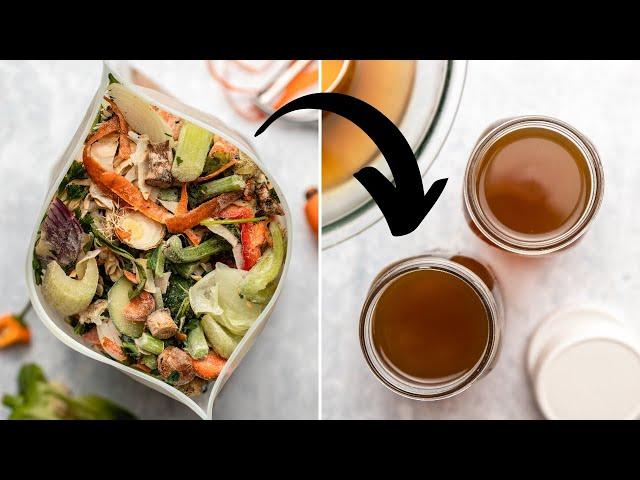 How I turn SCRAPS into Vegetable Broth | Low-Waste Hacks