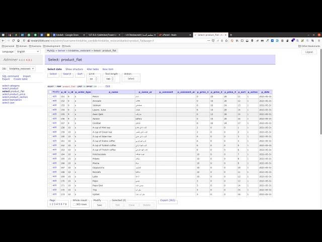 Adminer | Update Data