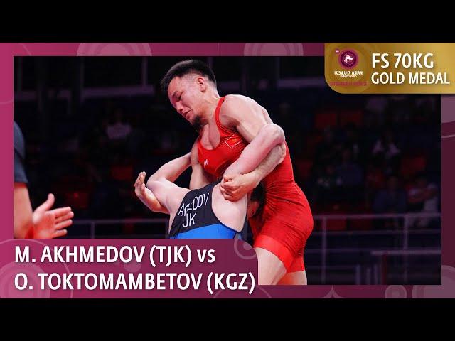 Gold Medal • FS 70Kg • Orozobek TOKTOMAMBETOV (KGZ) vs. Mustafo AKHMEDOV (TJK)